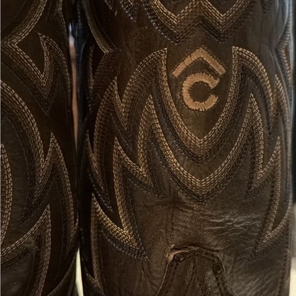Cavender’s full quill Ostrich Brown Leather Boots Sz 7 - Picture 2 of 7